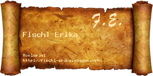 Fischl Erika névjegykártya